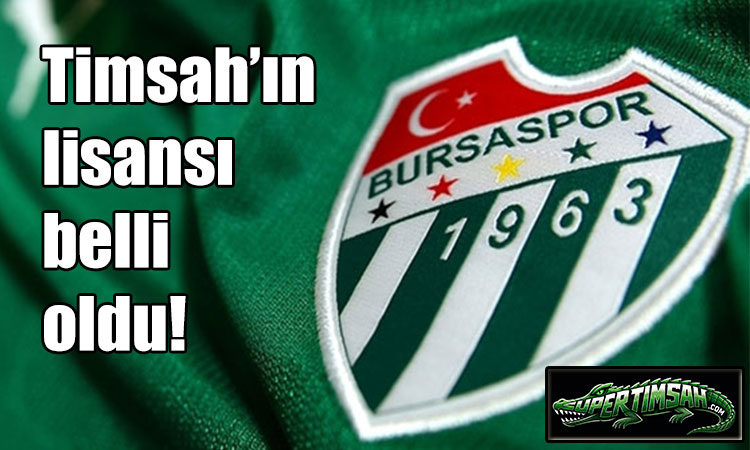 Bursaspor'un lisansı belli oldu!